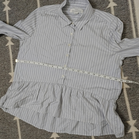 INTERMIX Trovata Striped Peplum Top Size S - Picture 12 of 14